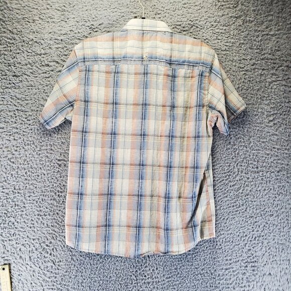 Kühl Shirt Mens Large Multicolor Plaid Tapered Fit Sleeve Linen Blend - Picture 10 of 11